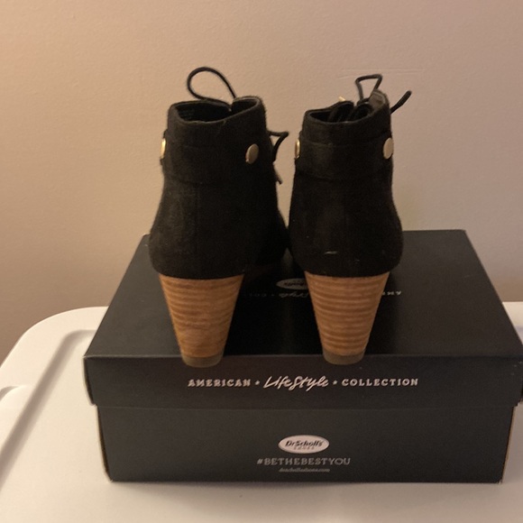 Dr. Scholl’s black suede wedged bootie - Picture 3 of 4